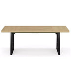 MAYEERTY Grand bureau de direction de 180 cm, design rustique, montage facile, pour bureau et étude