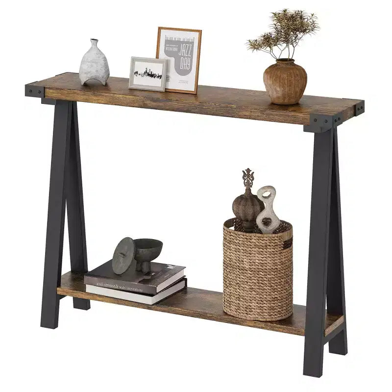 Console, table d'entrée à 2 niveaux avec rangement, console étroite dans le salon, petite table de couloir, table d'entrée principale