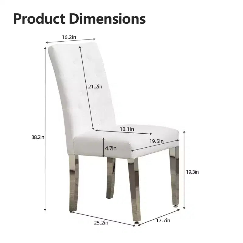 CLIHOME Lot de 2 chaises de salle à manger modernes avec revêtement en velours moelleux, pieds robustes en acier inoxydable et ressorts en S – Support ergonomique