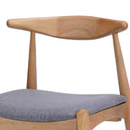 Ensemble de salle à manger Christopher Knight Home Ishar 5 pièces en bois d'hévéa de style milieu de siècle avec chaises rembourrées
