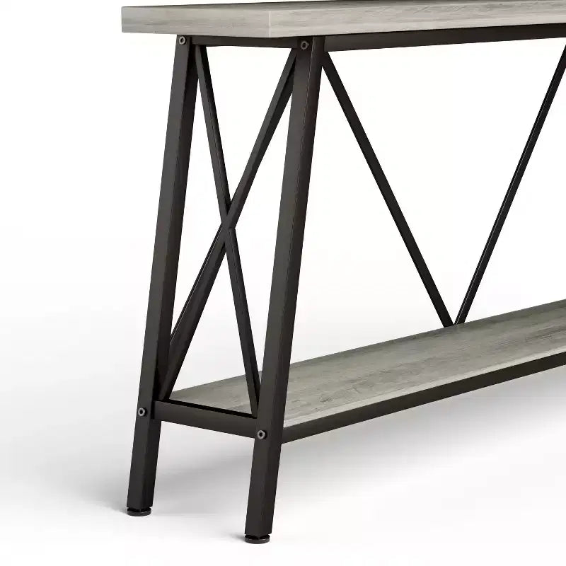 MAYEERTY Tabourets de bar de comptoir en similicuir gris (lot de 2), design moderne pour îlots de cuisine et salles à manger