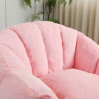 MAYEERTY Fauteuil Poire avec Accoudoirs en Mousse Haute Densité Confortable pour Adultes, Salon, Chambre à Coucher, Coin Lecture