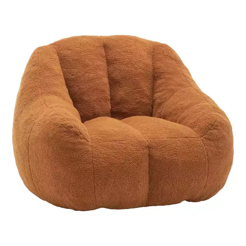 MAYEERTY Fauteuil inclinable à bascule moderne - Rembourrage doux, Repose-pieds, Fauteuil capitonné, Utilisation intérieure, Orange
