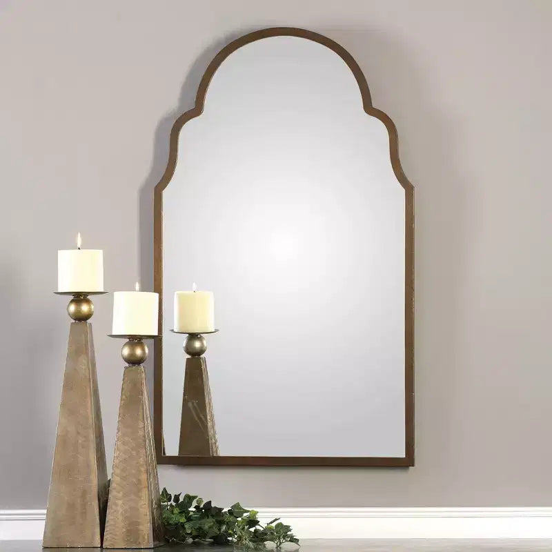 Miroir Mural Brayden Arch Forgé à la Main Uttermost 41 de Haut
