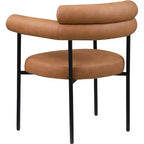 Meridian Furniture, Chaise de salle à manger Blake en cuir végétalien, Lot de 2