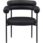 Meridian Furniture, Chaise de salle à manger Blake en cuir végétalien, Lot de 2