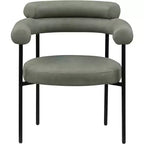 Meridian Furniture, Chaise de salle à manger Blake en cuir végétalien, Lot de 2