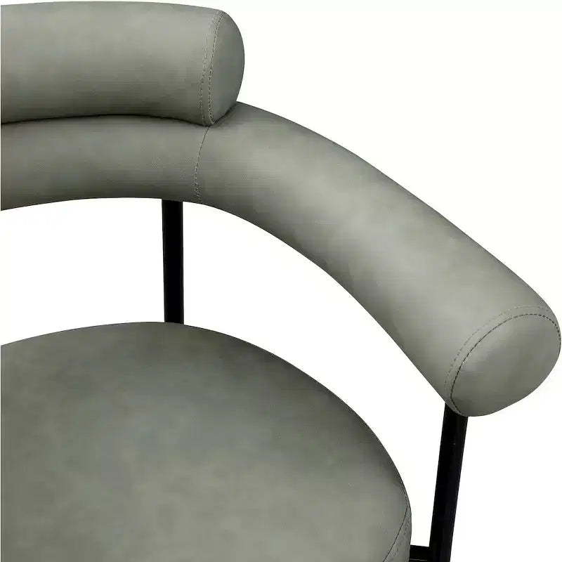 Meridian Furniture, Chaise de salle à manger Blake en cuir végétalien, Lot de 2