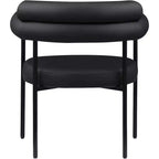Meridian Furniture, Chaise de salle à manger Blake en cuir végétalien, Lot de 2