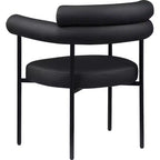 Meridian Furniture, Chaise de salle à manger Blake en cuir végétalien, Lot de 2