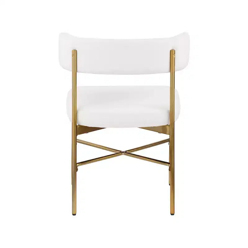 Meridian Furniture, Chaises de salle à manger Rivage en tissu texturé lin durable, lot de 2