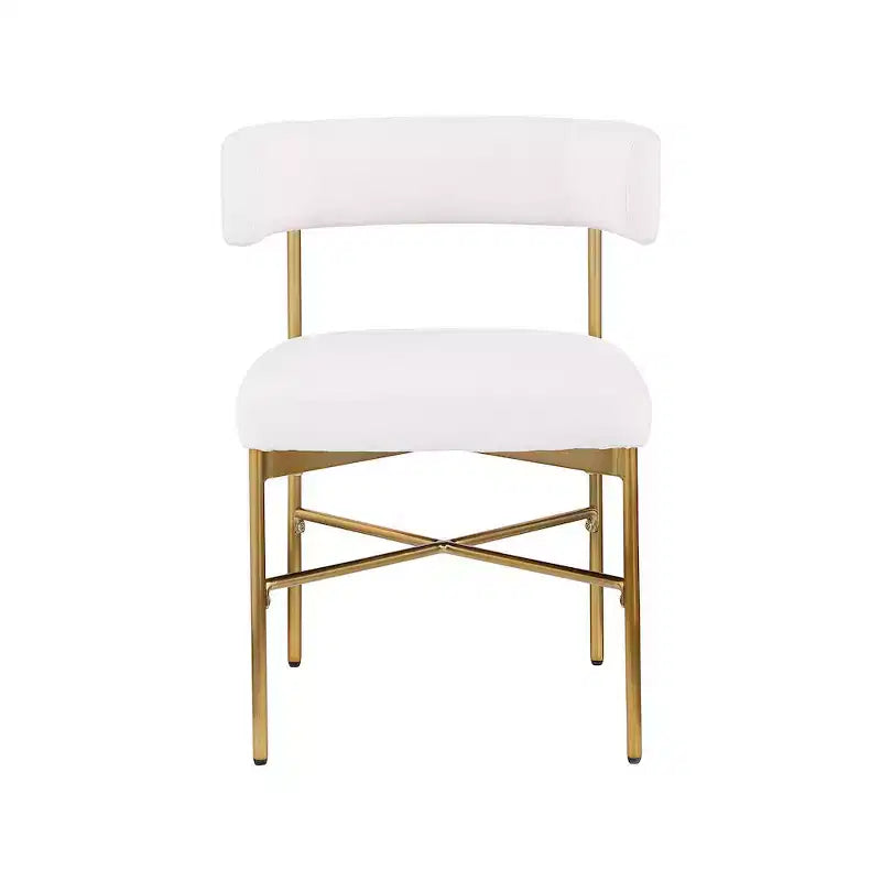 Meridian Furniture, Chaises de salle à manger Rivage en tissu texturé lin durable, lot de 2