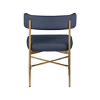 Meridian Furniture, Chaises de salle à manger Rivage en tissu texturé lin durable, lot de 2