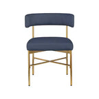 Meridian Furniture, Chaises de salle à manger Rivage en tissu texturé lin durable, lot de 2