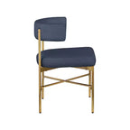 Meridian Furniture, Chaises de salle à manger Rivage en tissu texturé lin durable, lot de 2