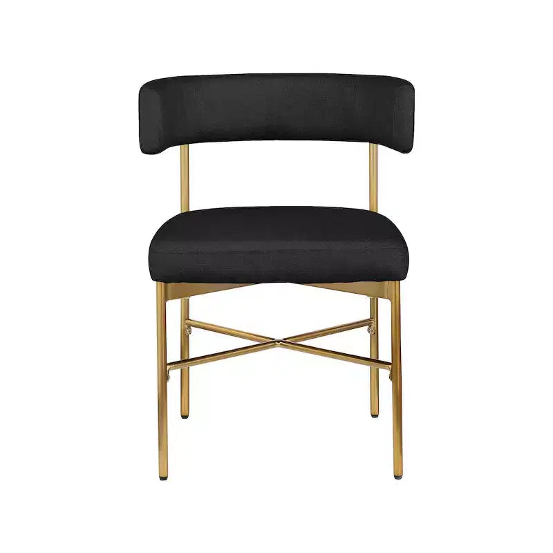 Meridian Furniture, Chaises de salle à manger Rivage en tissu texturé lin durable, lot de 2