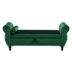 Christopher Knight Home Max Pouf de rangement capitonné en velours de style moderne
