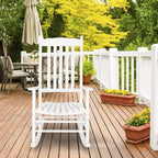 Rocking Chair with High Back Outdoor Rocking Chairs for Adult All Weather Porch Rockers Oversized Rockers