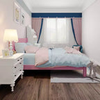 Cadre de lit plateforme en bois massif Pansy GDFStudio avec tête de lit