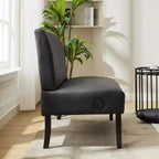 Canapé deux places sans accoudoirs TYBOATLE avec port USB, canapé en velours pour petits espaces, chambre, dortoir, bureau, salon