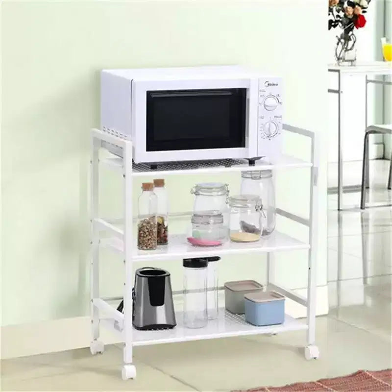 Chariot à couches multiples multifonctionnel élargi à 3 niveaux -xm_463w Étagère de rangement mobile