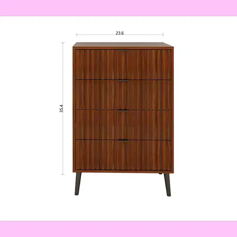 Commode à 6 tiroirs Okak avec poignées dorées et pieds en acier, grands tiroirs spacieux, meuble de rangement élégant pour l'organisation de la maison