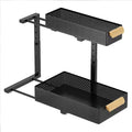 Under Sink Organizer, 2 Packs 2 Tier Under Sink Organizers and Storage, Slide Out Pull Out Cabinet Organizer Shelf