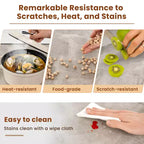 Costway Table de cuisine rectangulaire de 44 pouces avec cadre en métal, plateau en faux marbre, table de salle à manger