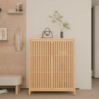 GDFStudio Smedley Armoire de Rangement Moderne 38.1 en Bambou avec 2 Portes
