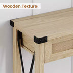 TROPOW Console d'entrée, Table d'appoint en Bois, Meuble de Rangement pour Entrée ou Salon, avec 2 tiroirs