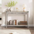 TROPOW Meuble Console d'entre,Console D'ENTREETable d'appoint en Bois,Meuble de Rangement Entre ou Salon, avec 2 tiroirs