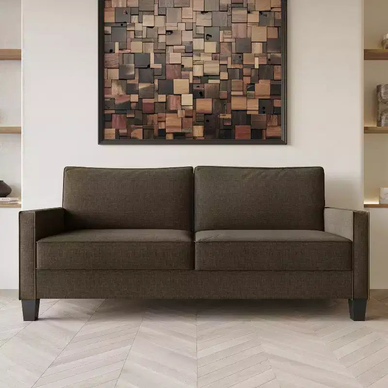 Canapé Home Design Marcia à accoudoirs carrés