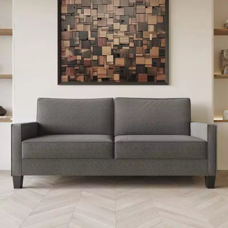 Canapé Home Design Marcia à accoudoirs carrés