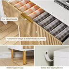 Commode moderne à 6 tiroirs pour chambre à coucher avec poignée dorée, chiffonnier et meuble de rangement pour salon, couloir, entrée