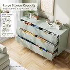 Commode moderne à 6 tiroirs pour chambre à coucher avec poignée dorée, chiffonnier et meuble de rangement pour salon, couloir, entrée