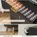 Commode moderne à 6 tiroirs pour chambre à coucher avec poignée dorée, chiffonnier et meuble de rangement pour salon, couloir, entrée