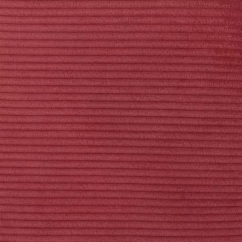 Fauteuil canapé rond pivotant Whisen en velours côtelé avec coussin double épaisseur et 3 oreillers amovibles