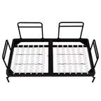 Causeuse moderne Whisen Chenille avec ports USB flexibles, accoudoirs cylindriques uniques