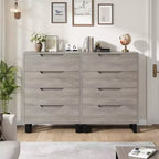 Commode verticale à 4 tiroirs, Meuble de rangement autoportant de 105 cm de haut avec pieds détachables, Armoire en bois pour chambre, salon, couloir et entrée