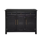 Christopher Knight Home Chasca Armoire de rangement moderne en bois d'acacia 48 po avec 3 portes, 3 tiroirs et étagères réglables