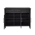 Christopher Knight Home Chasca Armoire de rangement moderne en bois d'acacia 48 po avec 3 portes, 3 tiroirs et étagères réglables