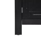 Christopher Knight Home Chasca Armoire de rangement moderne en bois d'acacia 48 po avec 3 portes, 3 tiroirs et étagères réglables
