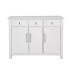 Christopher Knight Home Chasca Armoire de rangement moderne en bois d'acacia 48 po avec 3 portes, 3 tiroirs et étagères réglables