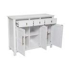 Christopher Knight Home Chasca Armoire de rangement moderne en bois d'acacia 48 po avec 3 portes, 3 tiroirs et étagères réglables
