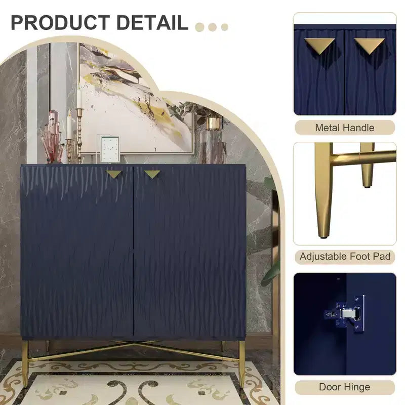 Meuble de rangement utilitaire autoportant CLIHOME en MDF de 40 cm (15,75 po) de largeur x 83,5 cm (32,87 po) de hauteur avec patin de nivellement réglable
