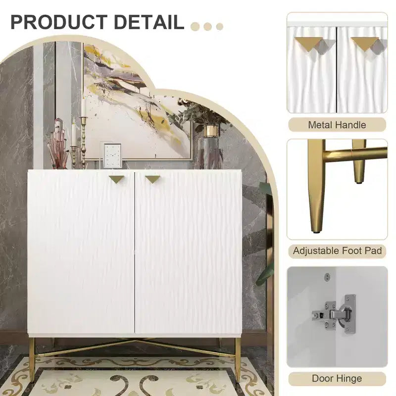 Meuble de rangement utilitaire autoportant CLIHOME en MDF de 40 cm (15,75 po) de largeur x 83,5 cm (32,87 po) de hauteur avec patin de nivellement réglable