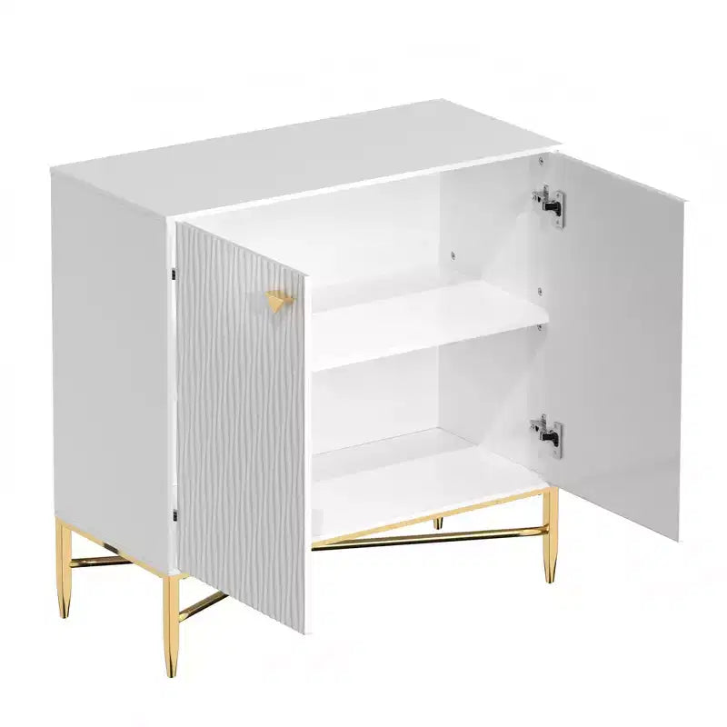 Meuble de rangement utilitaire autoportant CLIHOME en MDF de 40 cm (15,75 po) de largeur x 83,5 cm (32,87 po) de hauteur avec patin de nivellement réglable