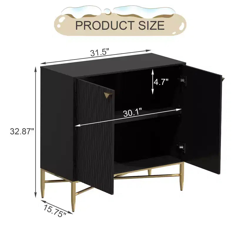 Meuble de rangement utilitaire autoportant CLIHOME en MDF de 40 cm (15,75 po) de largeur x 83,5 cm (32,87 po) de hauteur avec patin de nivellement réglable