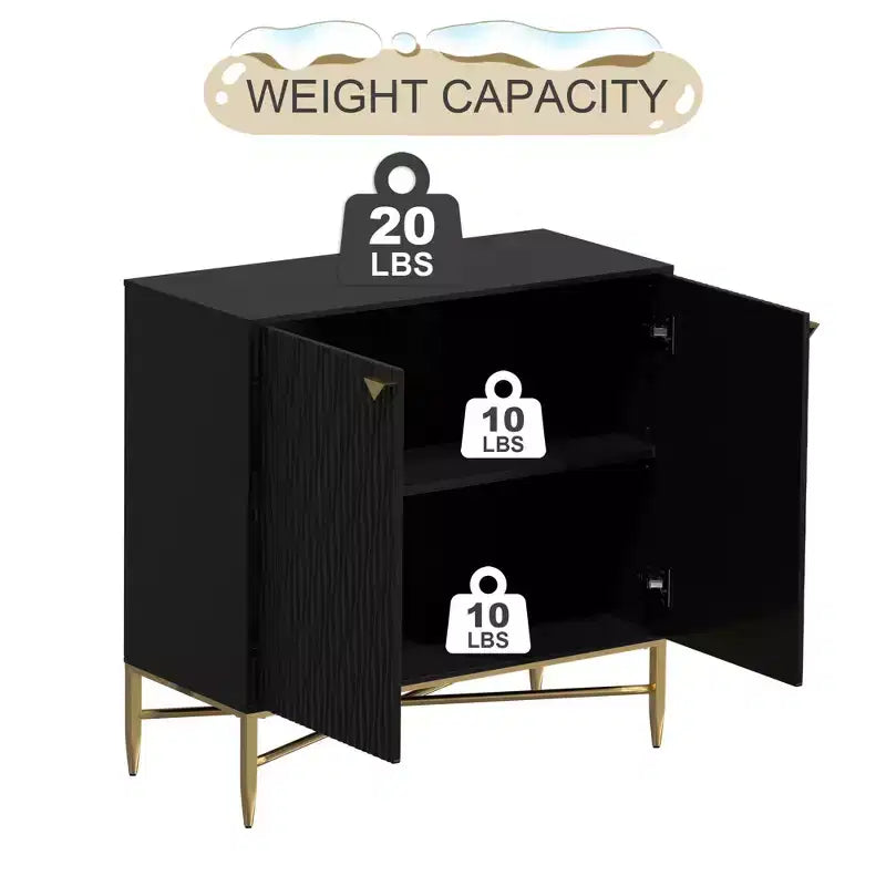 Meuble de rangement utilitaire autoportant CLIHOME en MDF de 40 cm (15,75 po) de largeur x 83,5 cm (32,87 po) de hauteur avec patin de nivellement réglable