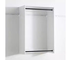 HomeStock Devi Series 31,594,5 po. L Système de placard modulaire mural avec double tringle et 0 étagère en bois
